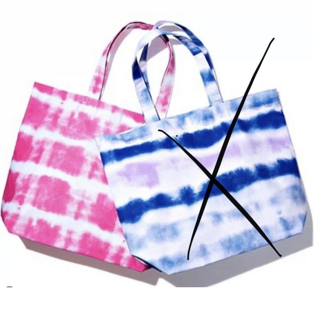 Bloomingdale's Pink Tie Dye Tote Bag New